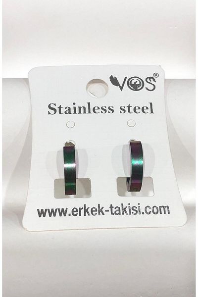 Bijutek Stainless Steel Men's Steel Patterned and Dangle Earrings