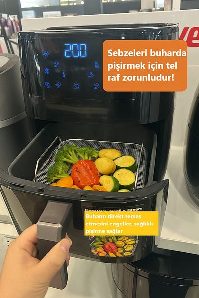 Popüler Fw201 Easy Fry Grill Steam Compatible Wire Rack |   Steaming Apparatus - Stainless Steel