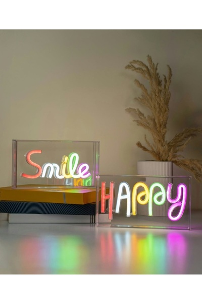 Naturalove Smile Yazılı Neon Led Işık