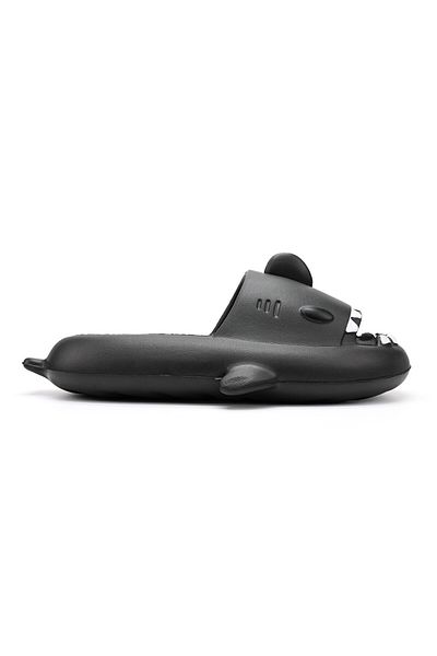 Tmall Women's And Children's Slippers, Shark Shape, Foam, Lightweight, Pd1043, Black