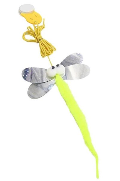 sanal trend Butterfly Model Elastic Self-Adhesive Cat Playing Rod
