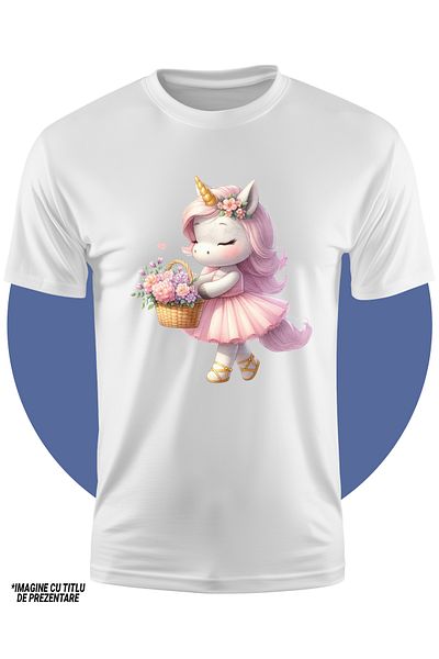 StoryGift Romania Children's T-shirt with an open book and many flowers, illustration, rose, pink, plants, le