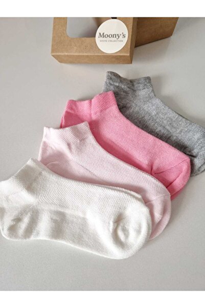 Moonys Socks Collection Цветни летни памучни чорапи за момичета, комплект от ...