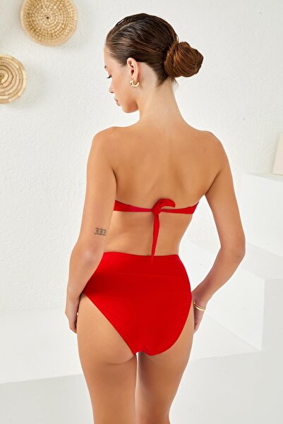 LAPIENO Covered strapless bikini set 4259