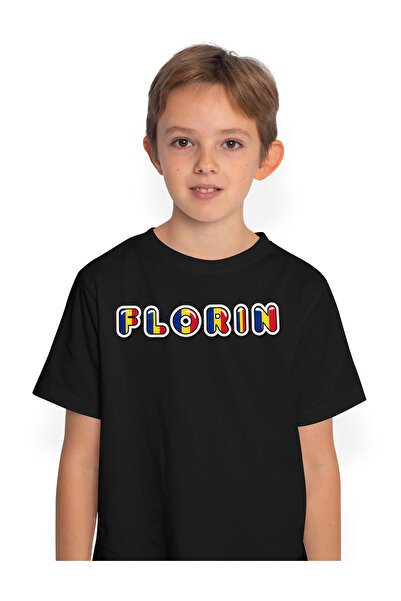 StoryGift Romania Tricou Copii Baieti Cu Numele Florin, Romania, Suporter, St...