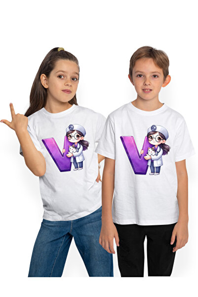 StoryGift Romania Tricou Copii cu o doctorita veterinara, ilustratie, tine li...