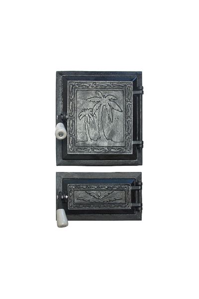 flores Door for stove and ashtray, PALMIER model, black