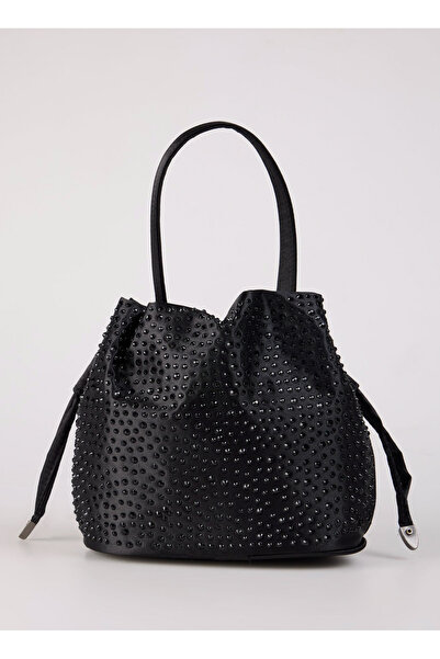 Fabrika Siyah Kadın 19x15x12 cm Torba Çanta VERA-RYLAN