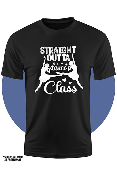 StoryGift Romania Tricou Copii cu 2 figuri de balerine pentru dansatoarele talentate iesite direct din clasa