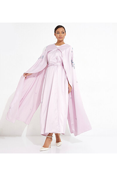 Rosette Abaya Pink Flowing