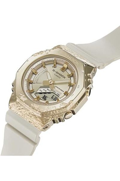Casio G-Shock Watch - GM-S2140GEM-9ADR, Grey Dial, White Band
