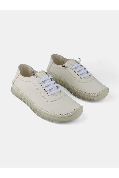 MAGGIO Genuine Leather Cream Casual Casual Shoes