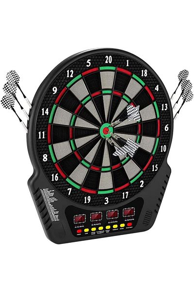 Generic Electronic Dartboard Game with LCD Display, 27 Games, 6 Darts & 24 Tips – For Multiple Players