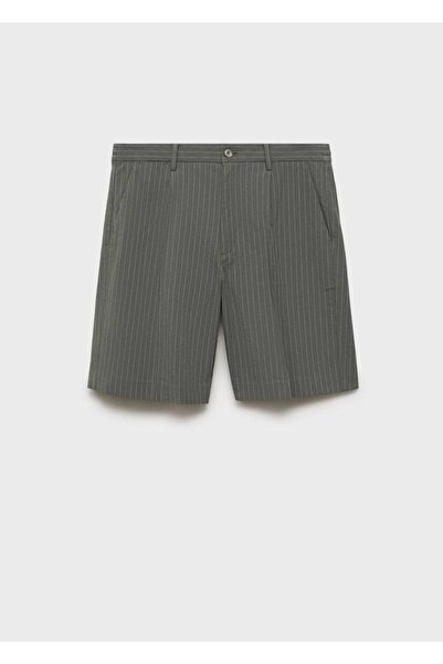 MANGO Man Dar kesim chino pamuklu bermuda şort