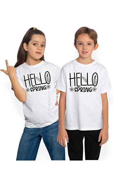 StoryGift Romania Tricou Copii cu floricele si cu mesajul in limba engleza "H...