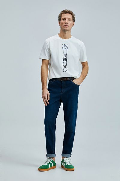 Lufian Eye Modern Graphic T- Shirt White