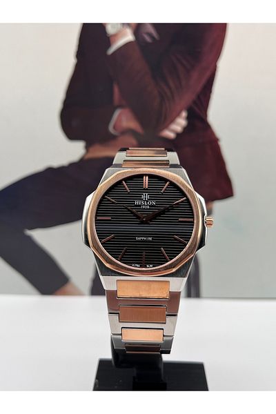 Hislon Ultra Slim Steel Men's Wristwatch 3 Atm Waterproof with 3 Years Warranty