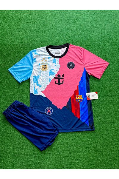 RODAK SPOR MESSI 10 SHORT KIDS ALL CLUBS DESIGN EXCLUSIVE T-SHIRT
