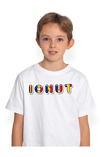 StoryGift Romania Tricou Copii Baieti Cu Numele Ionut, Romania, Suporter, Ste...