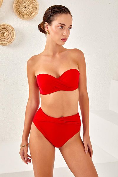 LAPIENO Covered strapless bikini set 4259