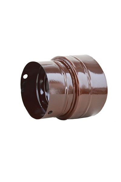 flores Smoke exhaust reducer, enameled sheet metal, brown, 150 - 130 mm