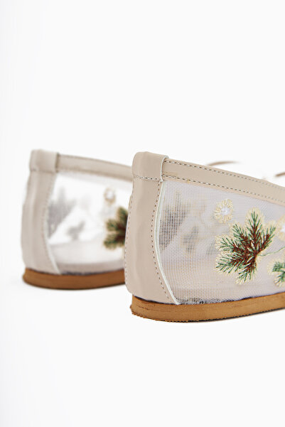 Limoya Γυναικείες μπαλαρίνες Jolin Ten με κεντημένη αγκράφα