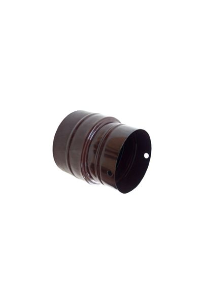 flores Smoke exhaust reducer, enameled sheet metal, brown, 130 - 120 mm