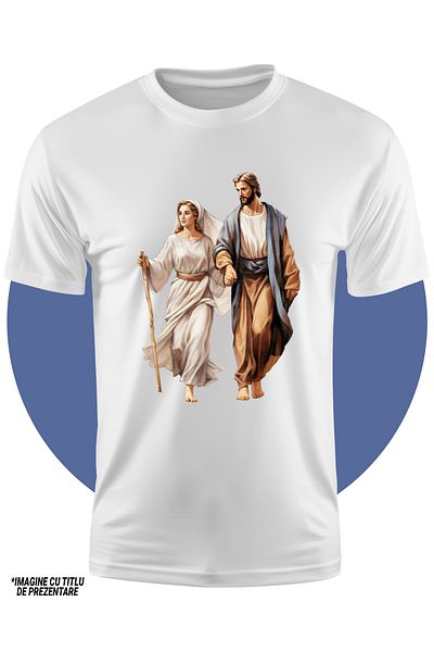 StoryGift Romania Children's T-shirt with Jesus Christ and the Mother of God, staff, Christianity, kindness, prayers, r