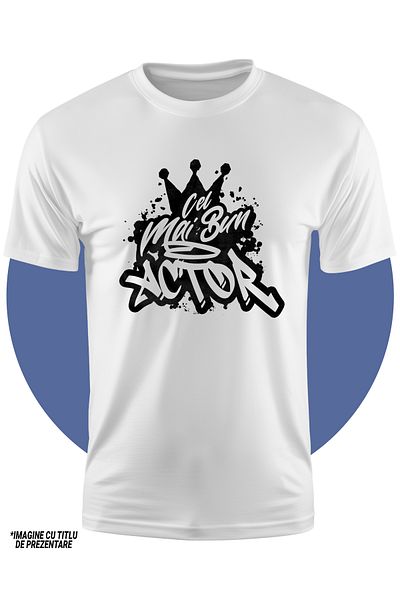StoryGift Romania Tricou Copii Baieti Pentru Cel Mai Bun Actor, Apreciere, Cadou, Rasplata, Multumire 100% B