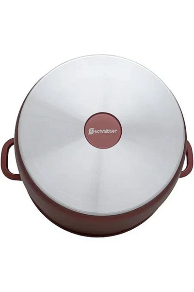 SCHMITTER Tall Pot with lid, ceramic coating, 24cm, 7 L