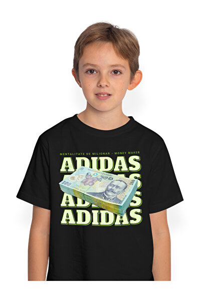 StoryGift Romania Tricou Copii Baieti __Adidas_ - 100 Lei Romanesti 100% Bumb...