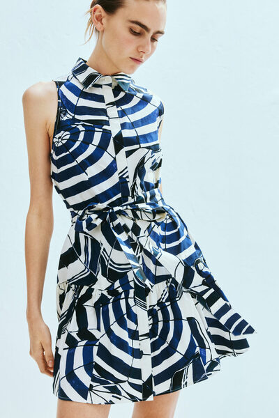 H&M Kuşaklı Gömlek Elbise