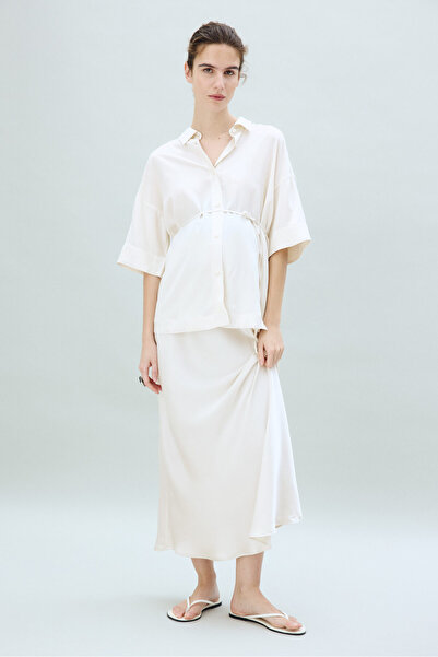 H&M MAMA Before & After Kuşaklı Gömlek