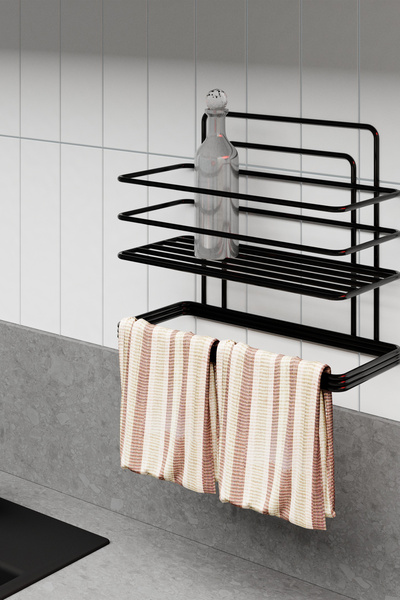 EVA METAL TASARIM لاصق الحمام الجرف منشفة رف معلق دش الشامبو رف جدار منظم منظم حامل المناشف