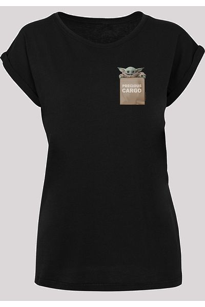 F4NT4STIC Damen Star Wars The Mandalorian Precious Cargo with Ladies Extended Shoulder Tee
