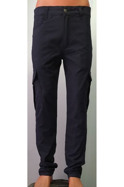 BeyzDenim Καλοκαιρινό τακτικό παντελόνι cargo navy blue ripsstop