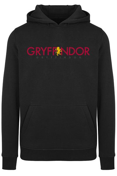 F4NT4STIC Herren Harry Potter Gryffindor Text with Fitted heavy hoody