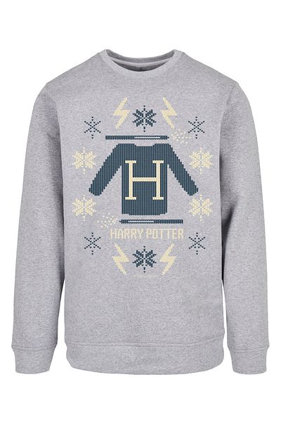 F4NT4STIC Herren Harry-potter-christmas-knit With Basic Crewneck