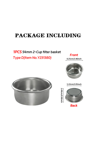 Choice3 سلة فلتر قهوة من النوع D متوافقة مع ماكينات Breville Sage Express Bam...