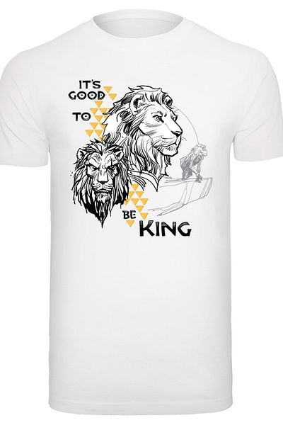F4NT4STIC Herren Disney The Lion King Movie It's Good To Be King With T-shirt Round Neck