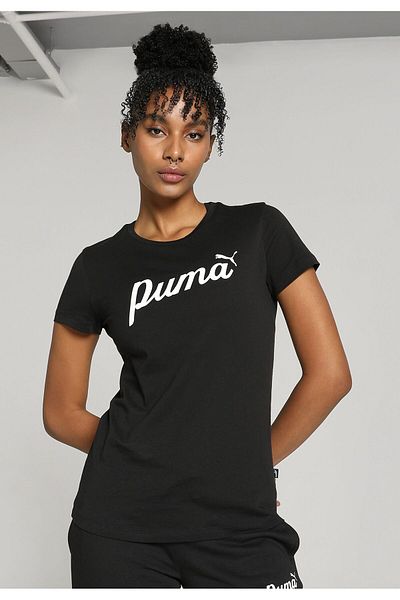 Puma Tricou cu script pentru femei Essentials