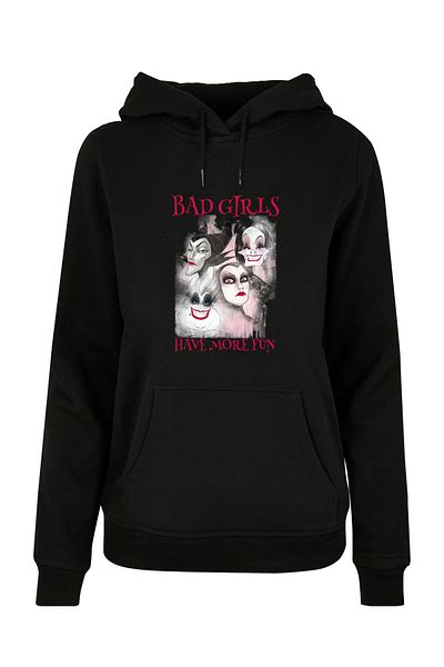 F4NT4STIC Damen Disney Bad Girls Have More Fun and DISNEY neck print with Ladies Basic Hoody