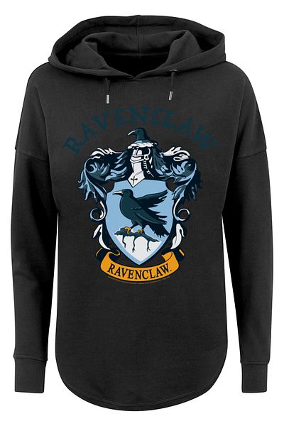 F4NT4STIC Damen Harry Potter Ravenclaw Crest OPT B NAPE mit übergroßem Damen-Kapuzenpullover