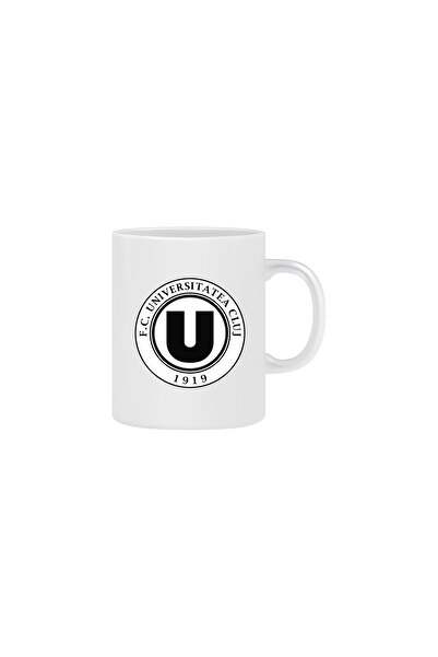 OEM Personalized white mug FC Universitatea Cluj- football LIGA 1, INOVATIX®....