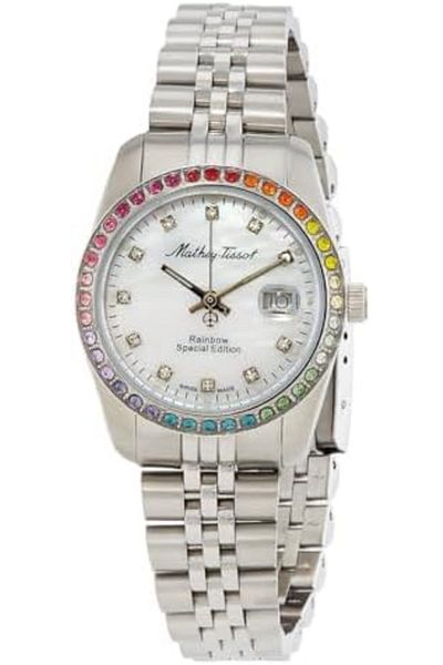Mathey-Tissot Mathy Rainbow Quartz White Dial Ladies Watch D809AQI