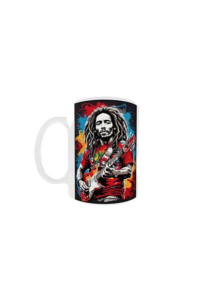 OEM Cană albă personalizată cu Bob Marley, INOVATIX®. 330ml