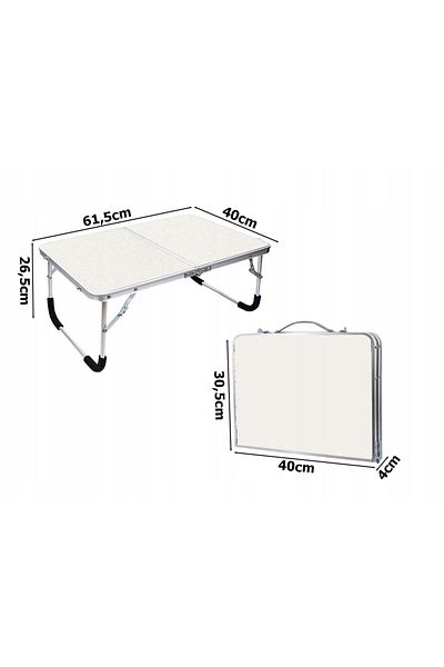 zola Foldable tourist table, weight capacity up to 12 kg, stable, non-slip legs, 26.5x61.5x40 cm