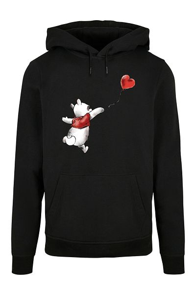 F4NT4STIC Herren Winnie The Pooh Winnie & Balon und der DISNEY-Junge baskısı Basic Hoody ile