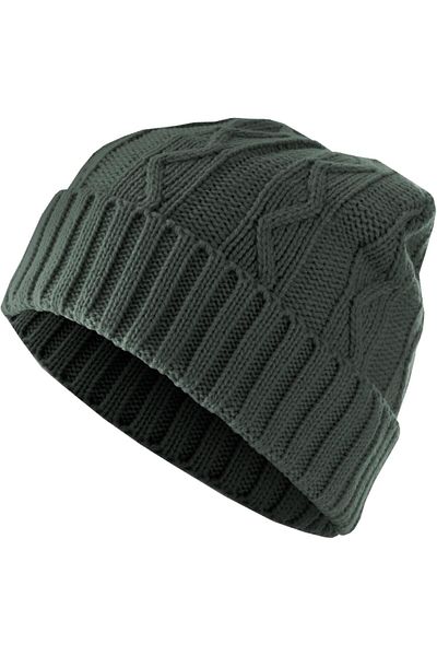 MSTRDS Unisex Beanie Cable Flap