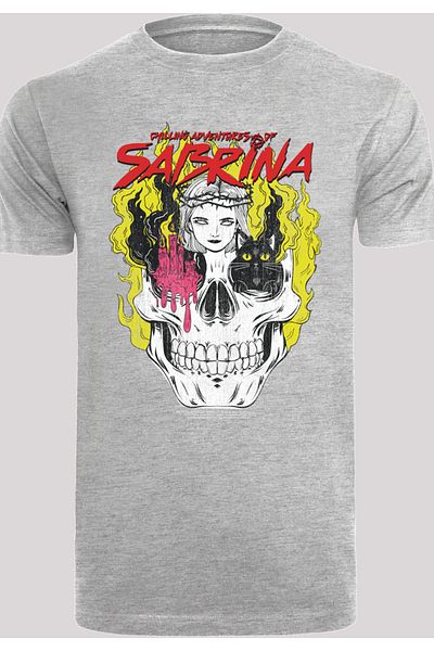 F4NT4STIC Herren Sabrina Adventures Of Sabrina Boys Icon Skull And Sabrina With T-shirt Round Neck